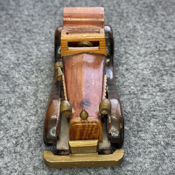Handcrafted Vintage Wood 1931 Rolls-Royce Phantom II Continental Style car Model - Picture 2 of 6